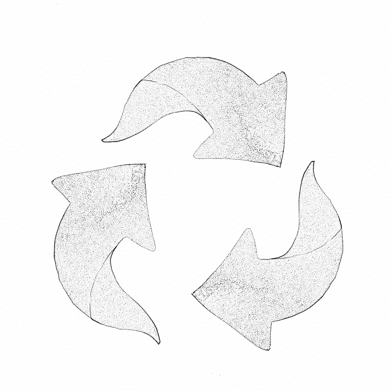 Symbol f&uuml;r Recycling von Abf&auml;llen