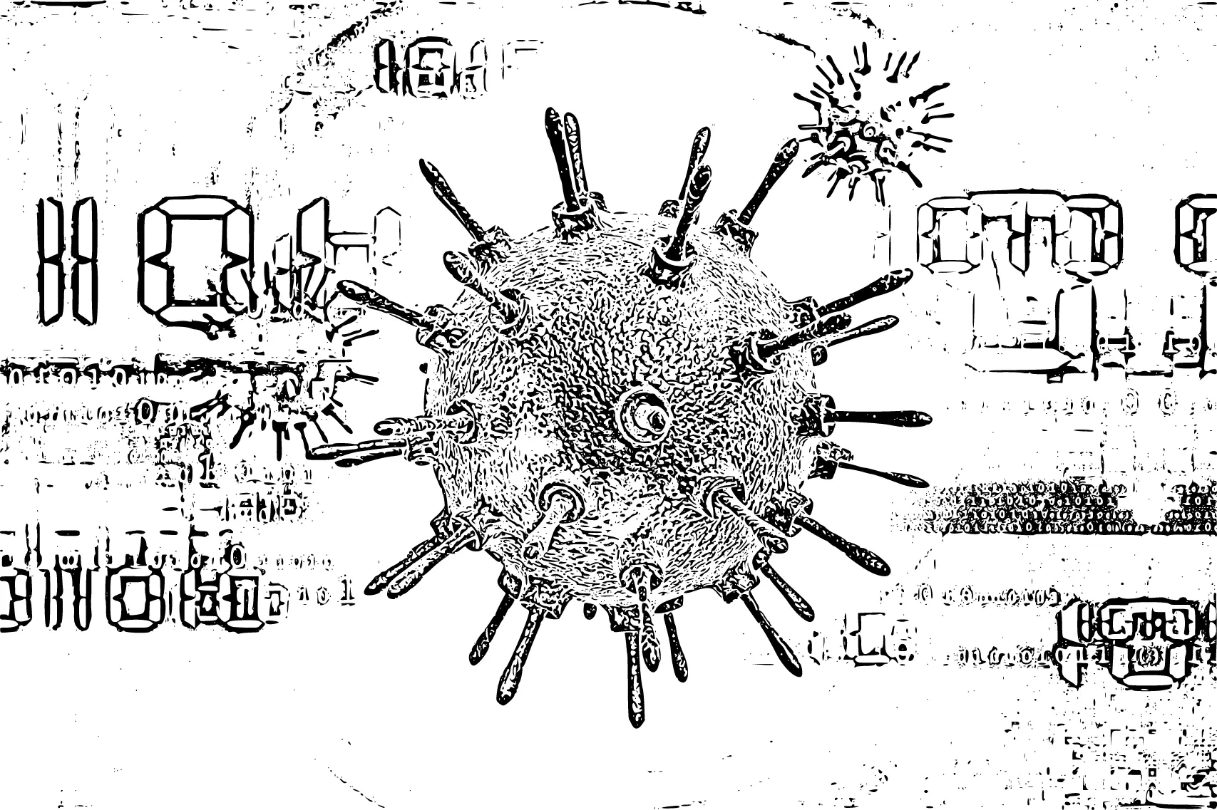 Darstellung eines Virus
